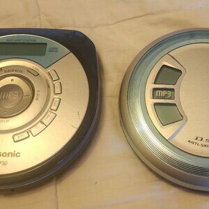 1980s  Vintage Panasonic Portable CD Players SL SX430 & SL MP30, WORK!